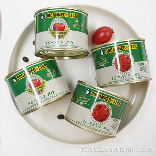 salsa de tomate en pasta de tomate enlatada superior fácil de abrir